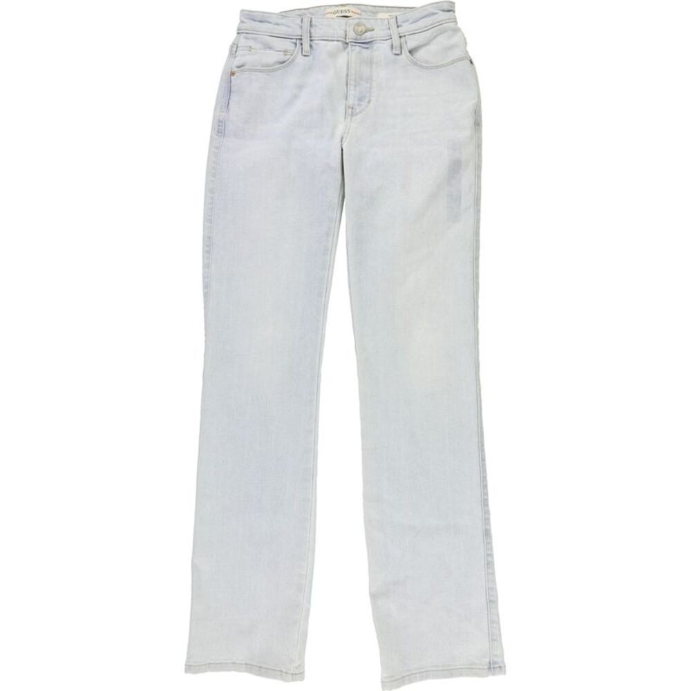 GUESS Womens Straight-Leg Regular Straight Leg Jeans, Blue, 26, DM